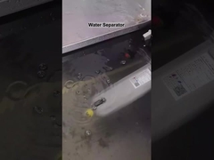 Gecomprimeerd luchtfilter met drijvende afvoer