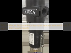 Na de installatie van de luchttenk plaats gas-vloeistofscheider met en 10 jaar huisvesting Spanlife