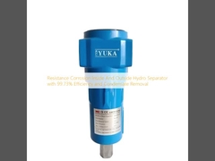 Corrosieweerstand Binnen en buiten Hydro Separator met 99,73% efficiëntie en condensate verwijdering